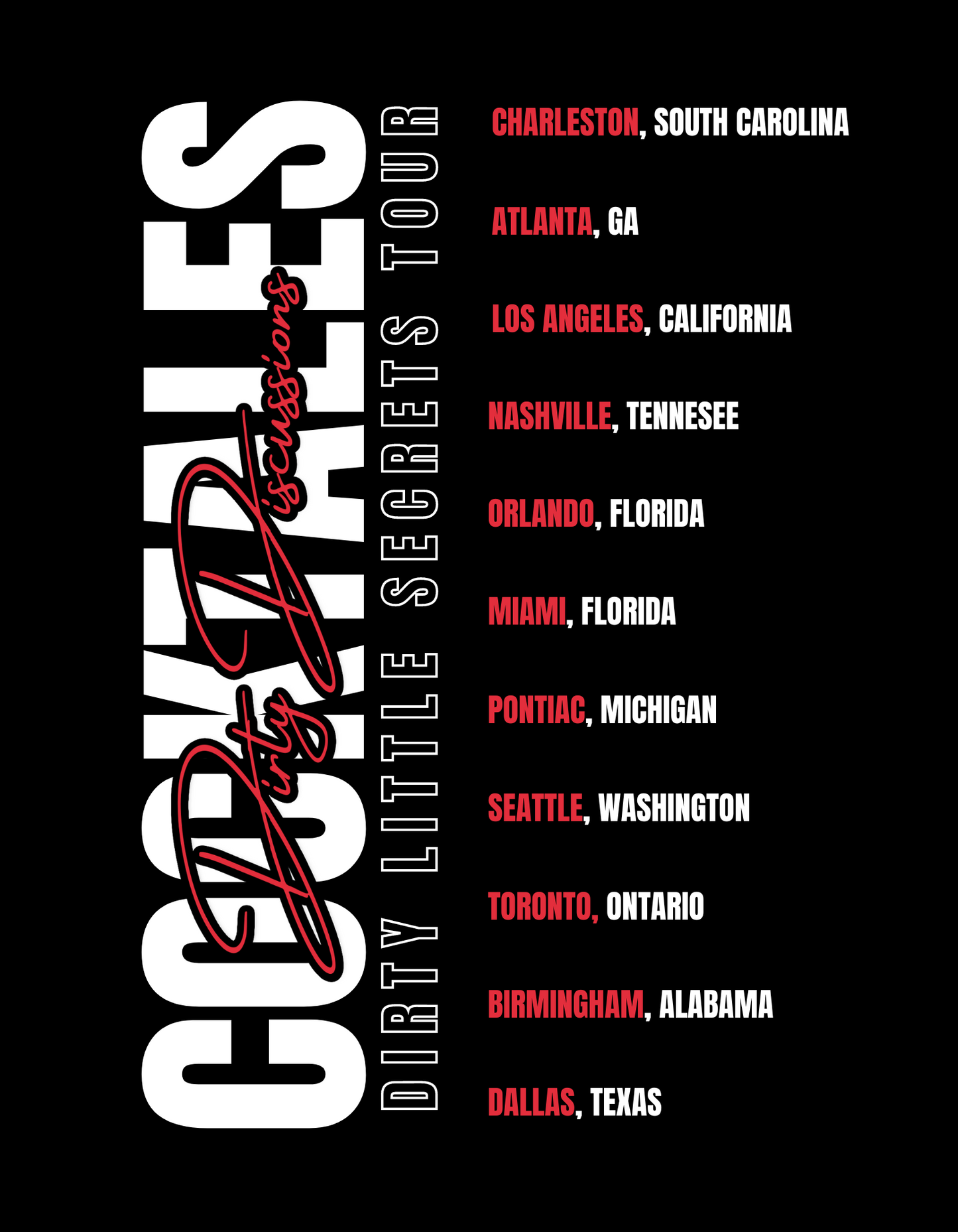 Dirty Little Secrets Tour Tee